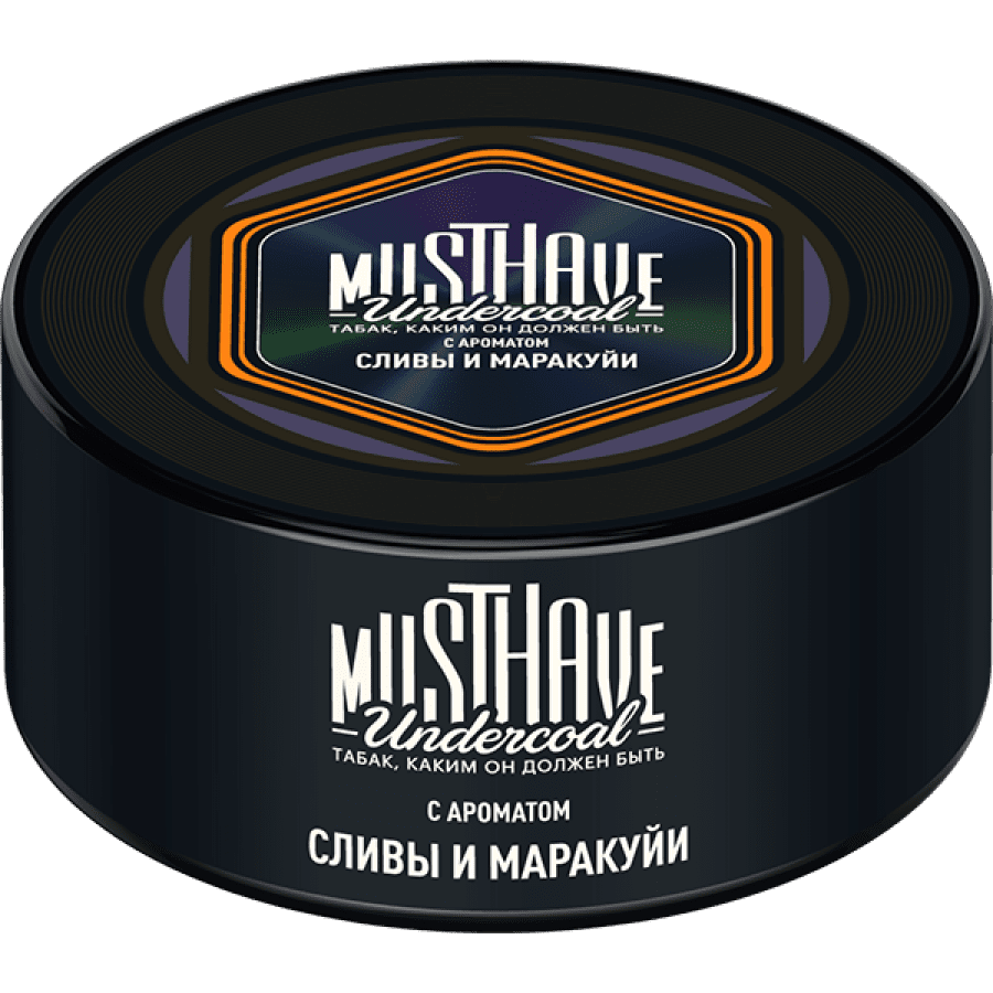 Фото и внешний вид — Табак для кальяна MUST HAVE 125г - с ароматом Сливы и Маракуйи