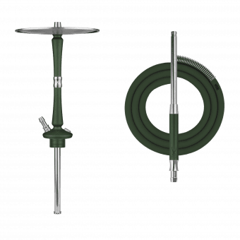 Кальян HOOB - Go (British Racing Green x Stainless Steel) Без колбы