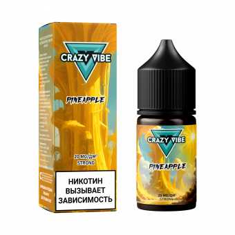 Жидкость CRAZY VIBE SALT - Pineapple (Ананас) 30мл strong
