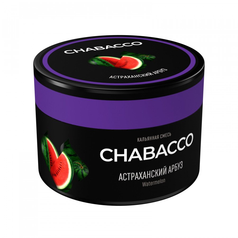Фото и внешний вид — Смесь для кальяна Chabacco 40г medium - Watermelon Astrakhan (Астраханский Арбуз)
