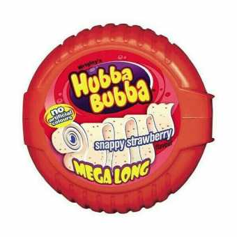 Жев. резинка Hubba Bubba Mega Long Strawberry 56гр (12шт/уп)