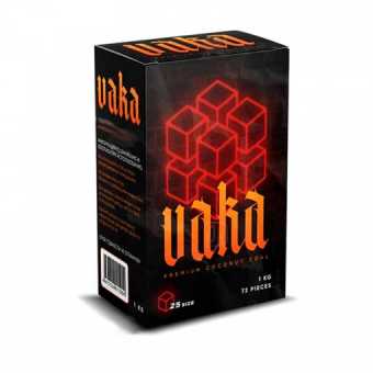 Уголь VAKA (1кг 25мм 72шт)