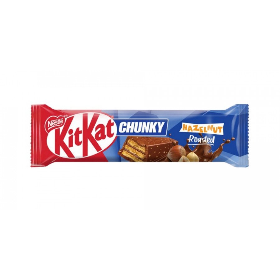 Фото и внешний вид — KitKat Chunky Hazelnut Roasted 38г (12шт/уп)