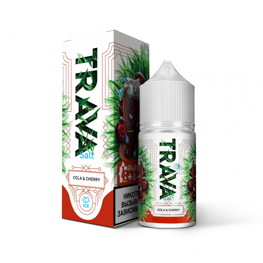Фото и внешний вид — Жидкость TRAVA SALT - Cola Cherry (Кола с вишней) 30мл 20мг