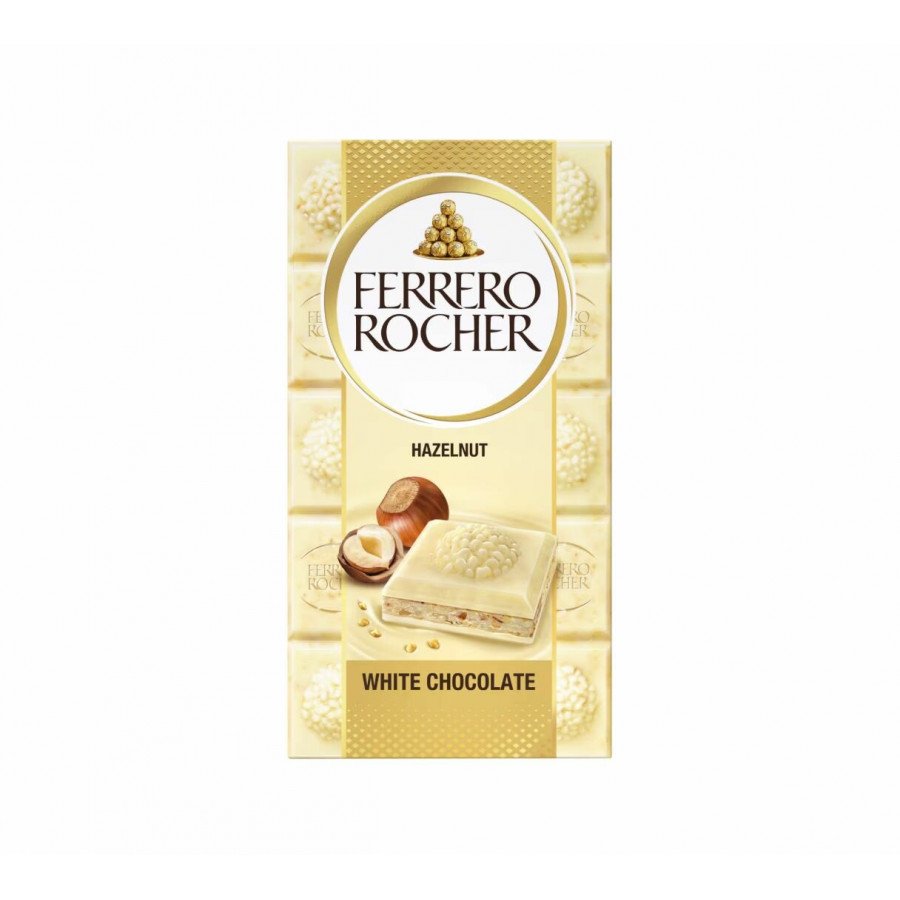 Фото и внешний вид — Шоколад Ferrero Rocher - White 90г (8шт/уп)