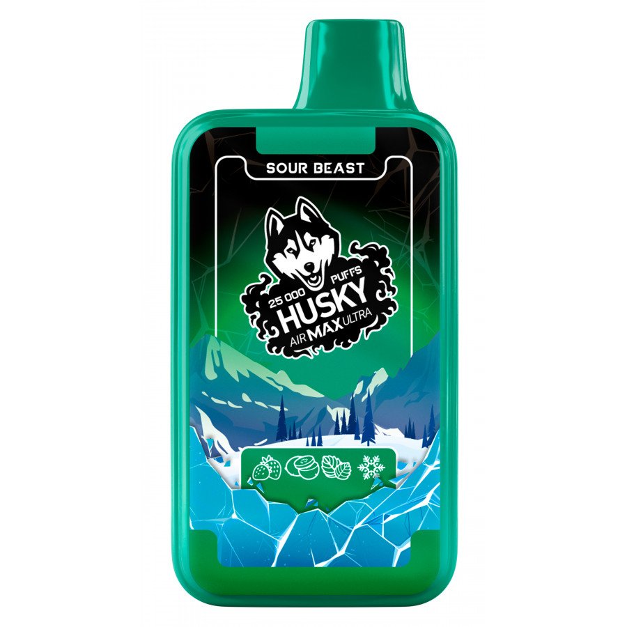 Фото и внешний вид — HUSKY ULTRA - Sour Beast (Клубника Киви Мята)