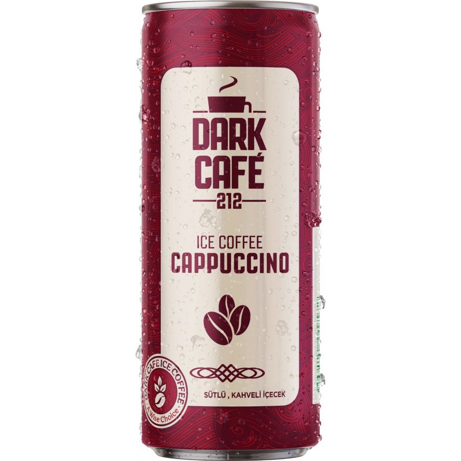 Фото и внешний вид — Напиток кофейный безалкогольный DARK CAFE CAPPUCCINO 250мл 12шт/уп