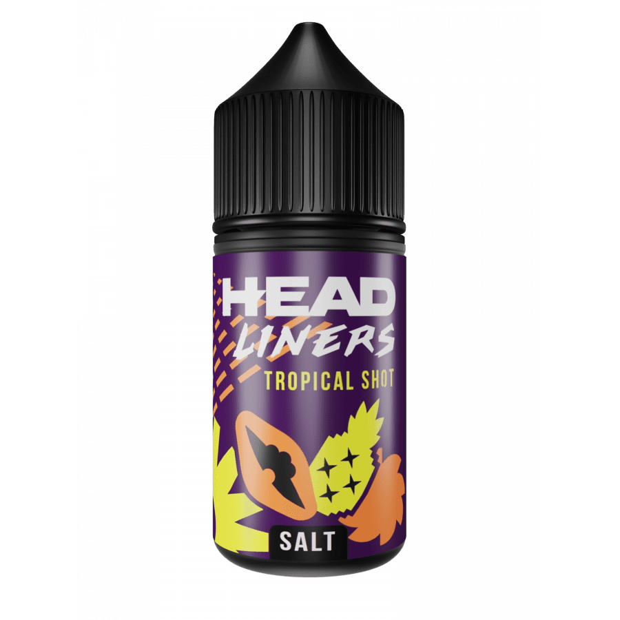 Фото и внешний вид — Жидкость HEADLINERS SALT - Tropical Shot (Ананас Папайя) 30мл 20мг