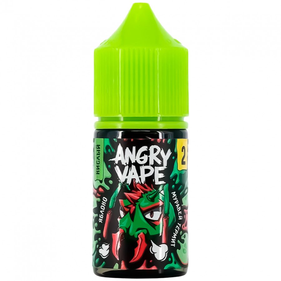Фото и внешний вид — Жидкость ANGRY VAPE SALT - Муравей Термит (Яблоко) 30мл 20мг
