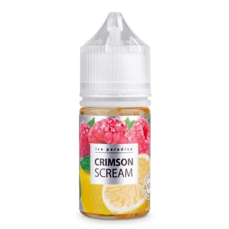 Фото и внешний вид — Жидкость ICE PARADISE SALT (No Menthol) - Crimson Scream (Малина лимон) 30мл 20мг