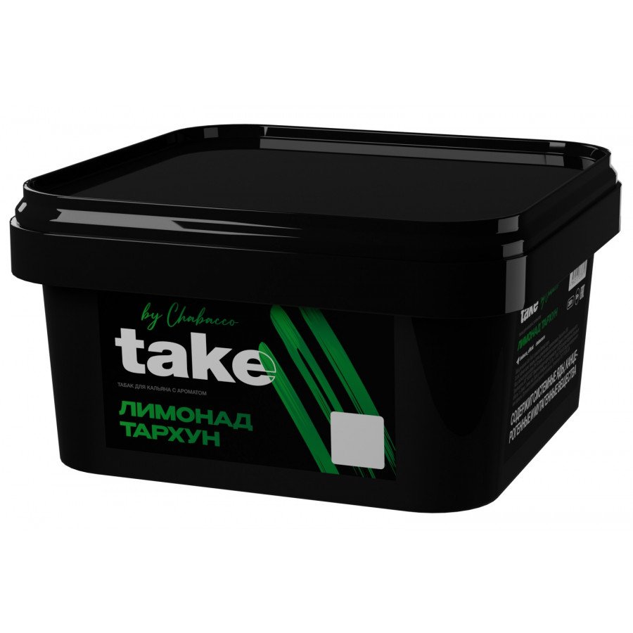 Фото и внешний вид — Табак для кальяна TAKE 200г - Estragon Lemonade (Лимонад Тархун)