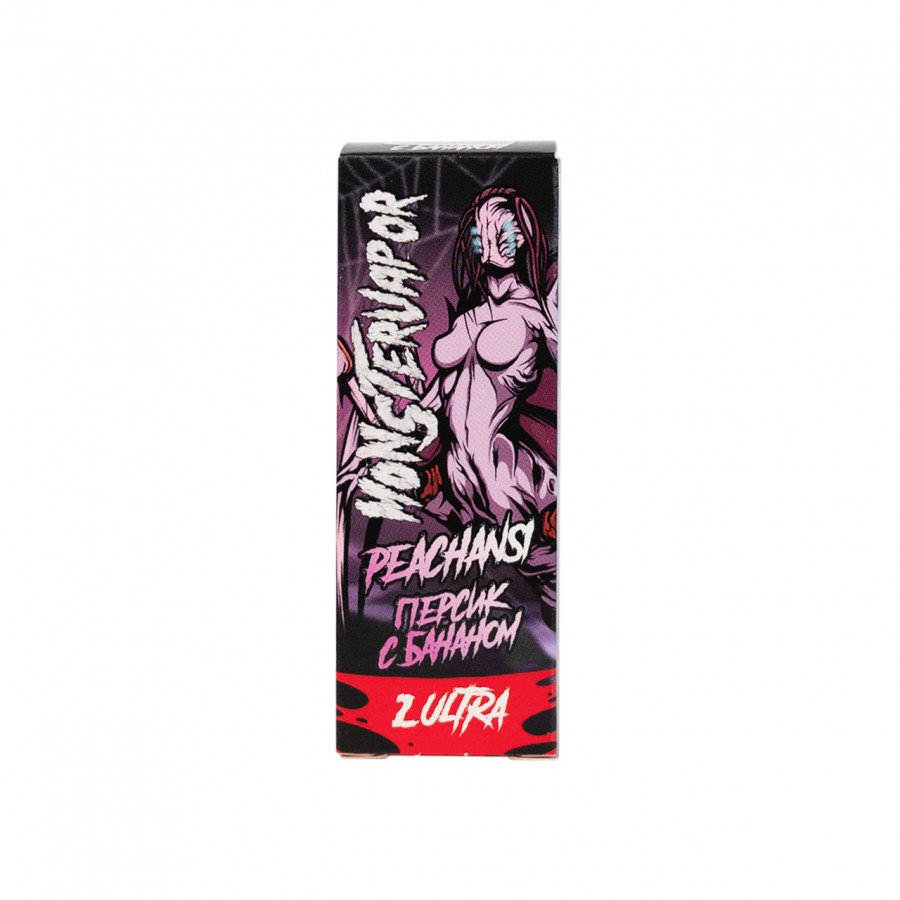 Фото и внешний вид — Жидкость MONSTERVAPOR SALT - Peachansi (Персик с бананом) 30мл strong