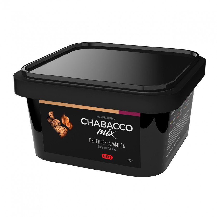 Фото и внешний вид — Смесь для кальяна Chabacco 200г strong - Caramel Cookies (Печенье - Карамель)