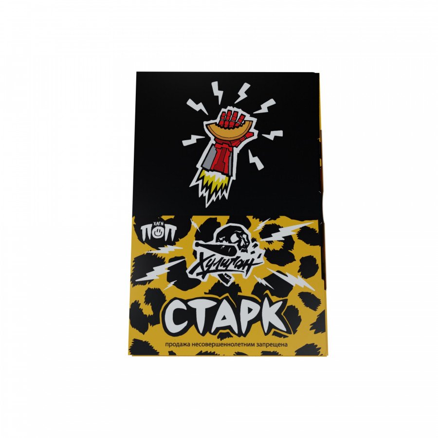 Фото и внешний вид — Табак для кальяна ХУЛИГАН ПОП 25г - Старк (Барбарисовая Дыня)