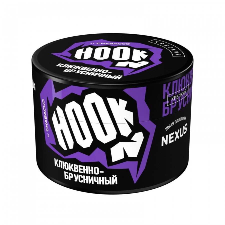 Фото и внешний вид — Смесь для кальяна HOOK 40г - Клюквенно-Брусничный