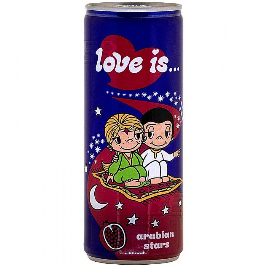 Фото и внешний вид — Газированный напиток LOVE IS - Arabian Stars (Гранат) 250мл