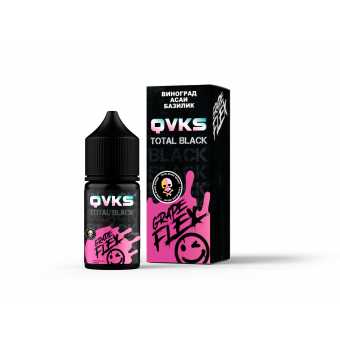 Жидкость QVKS BLACK - Виноград Асаи Базилик 30мл strong