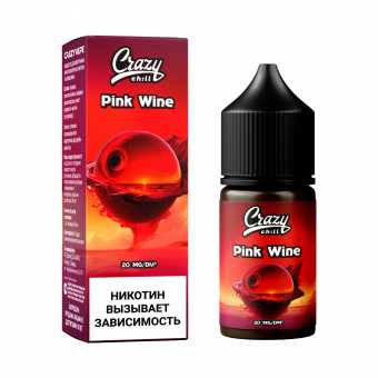 Жидкость CRAZY CHILL SALT - Pink Wine (Розовое Вино) 30мл 20мг