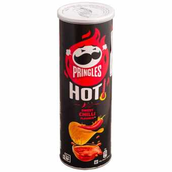 Принглс HOT Sweet Chilli (Сладкий Чили) 160гр (19шт/уп)