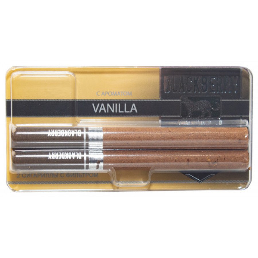 Фото и внешний вид — Сигариллы BLACKBERRY - Vanilla (Ваниль) 2шт