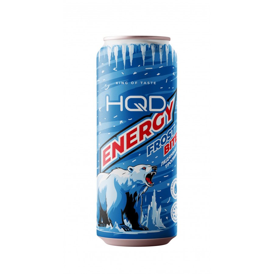 Фото и внешний вид — Энергетический напиток HQD Energy - Frost Bite (Ледяной Тропик) 450мл