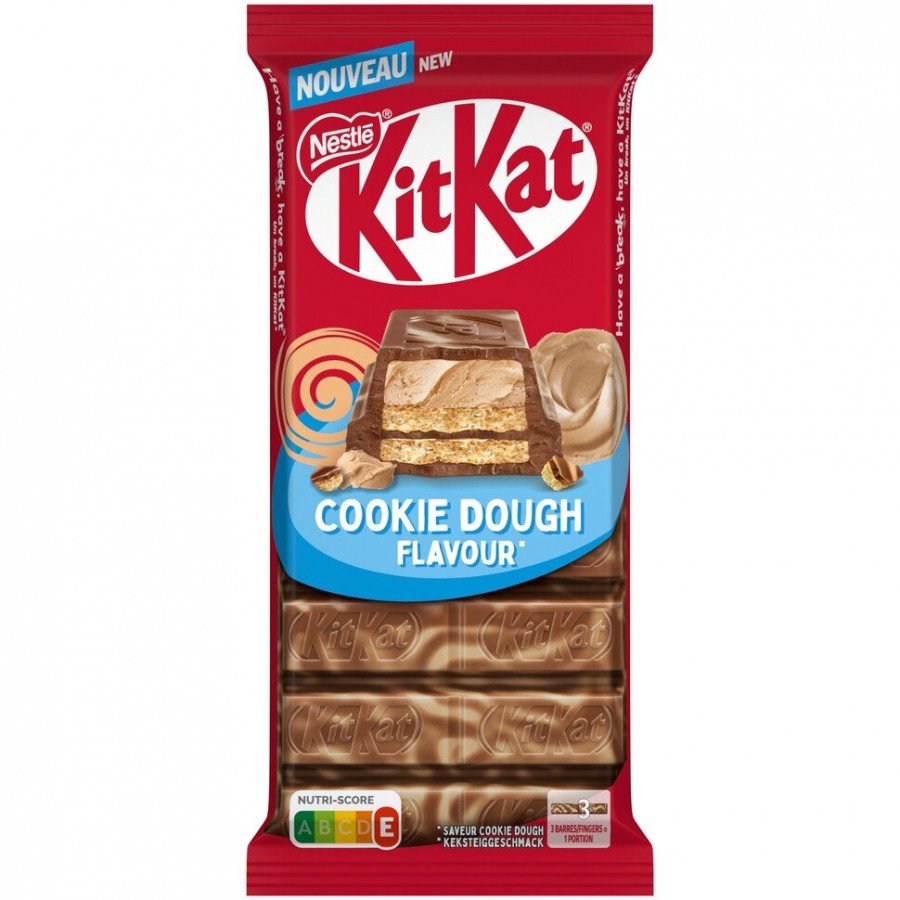 Фото и внешний вид — Шоколад KitKat - Chunky Cookie Dough 99г (15шт/уп)