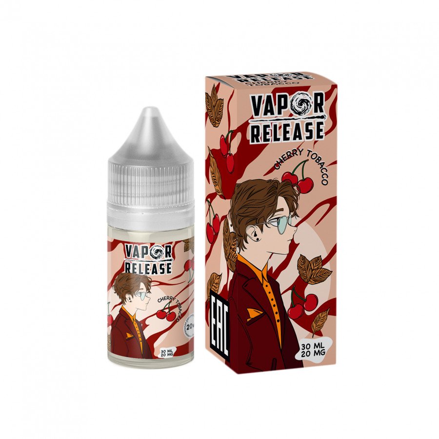Фото и внешний вид — Жидкость VAPOR RELEASE SALT - Cherry Tobacco (Вишня Табак) 30мл 20мг