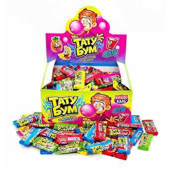 Жев.резинка КандиКлаб "Тату Бум" 2гр (200шт/уп)
