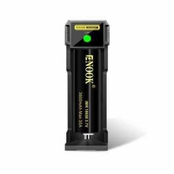 Зарядное устройство ENOOK X1 plus (1 слот, 10400-26700/ IMR, Li-ion) 1A, черный