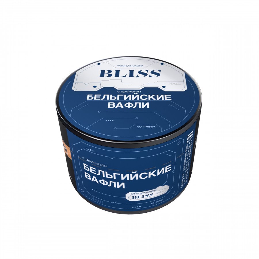 Фото и внешний вид — Табак для кальяна BLISS 40г - Бельгийские Вафли