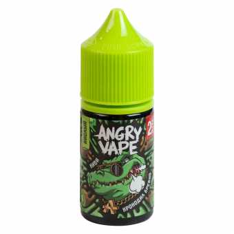 Жидкость ANGRY VAPE SALT - Крокодил Бревно (Киви) 30мл strong