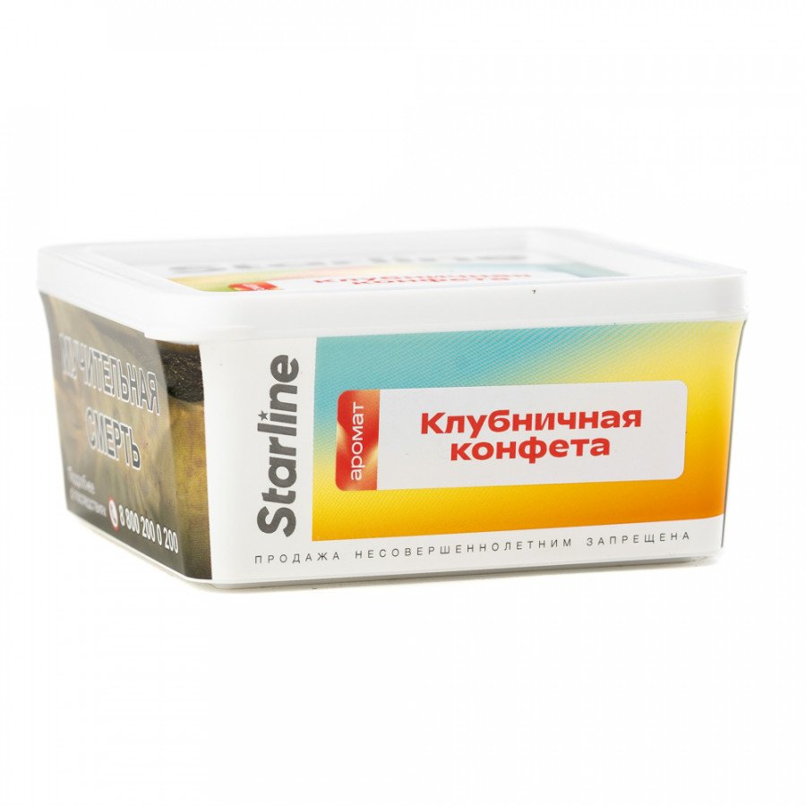 Фото и внешний вид — Табак для кальяна Старлайн (Клубничная конфета), 250 г