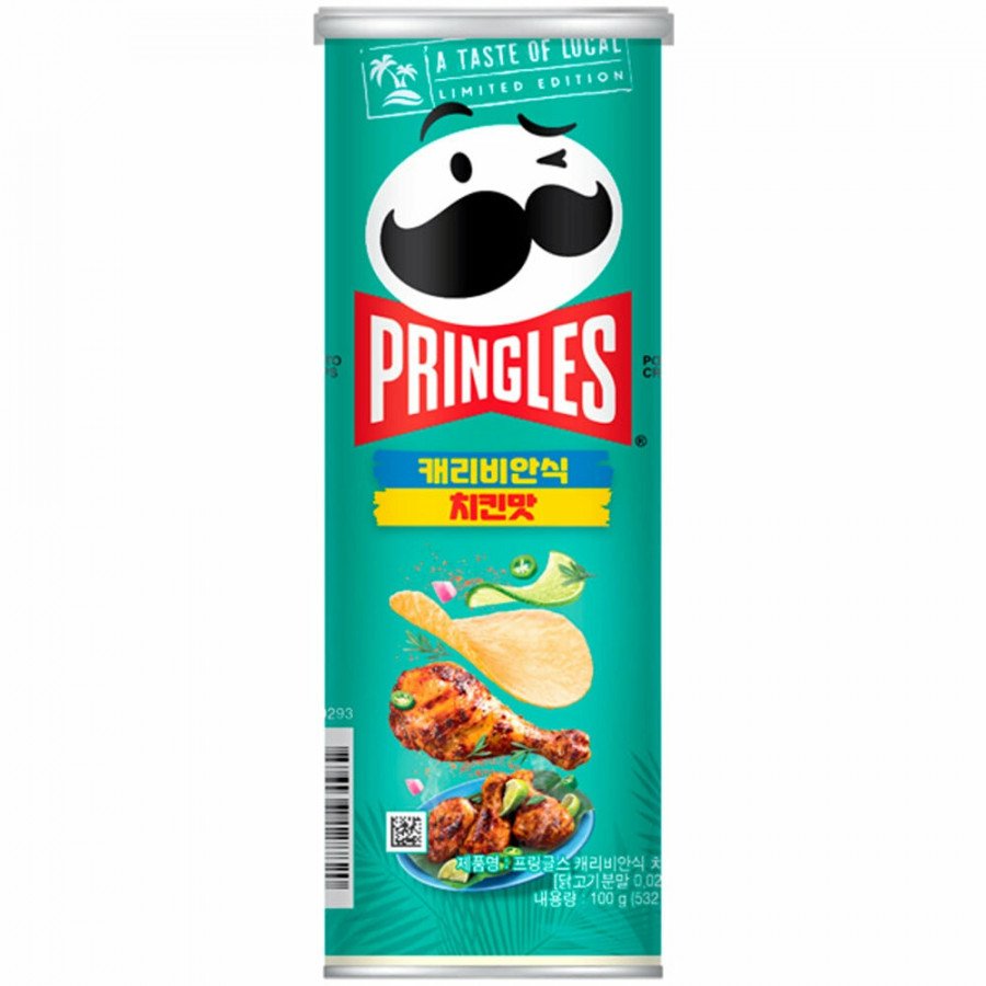 Фото и внешний вид — Pringles - Caribbean Spiced Chicken 100г (12шт/уп)