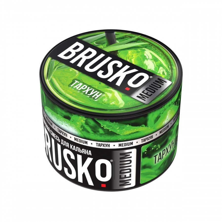 Фото и внешний вид — Смесь для кальяна BRUSKO 50г - Тархун