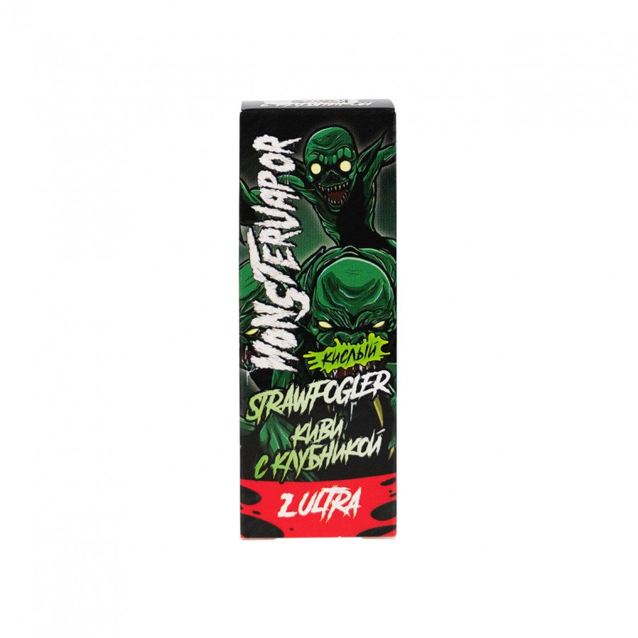 Фото и внешний вид — Жидкость MONSTERVAPOR SALT - Strawfogler (Киви с клубникой) 30мл strong