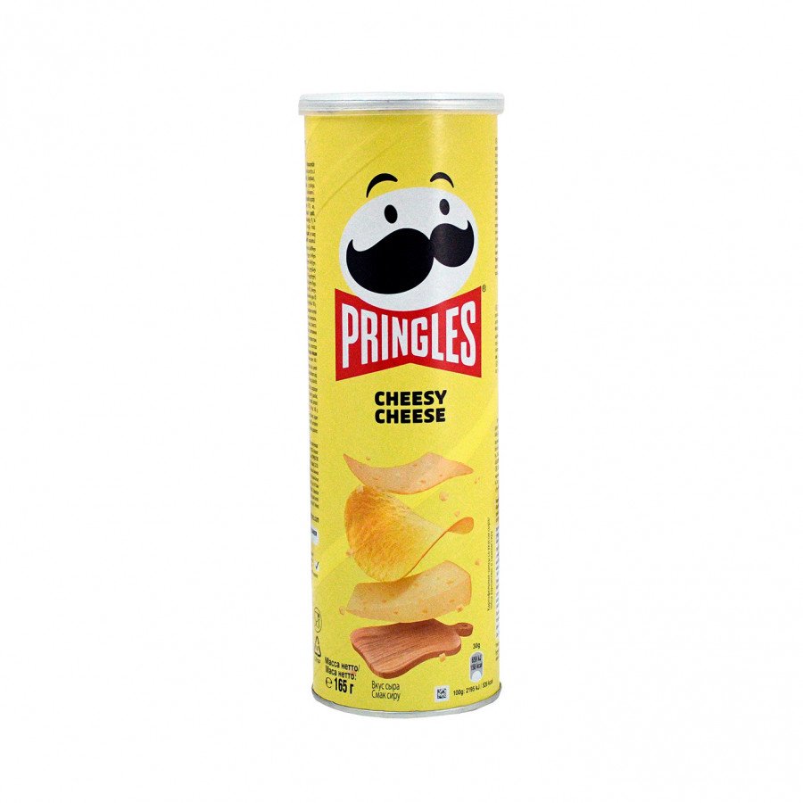 Фото и внешний вид — Принглс Cheesy Cheese 165гр (19шт/уп)