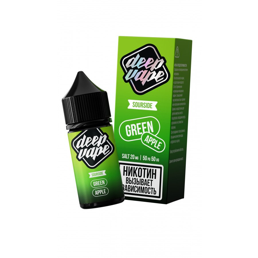 Фото и внешний вид — Жидкость SOURSIDE SALT - Green Apple (Яблоко) 30мл 20мг