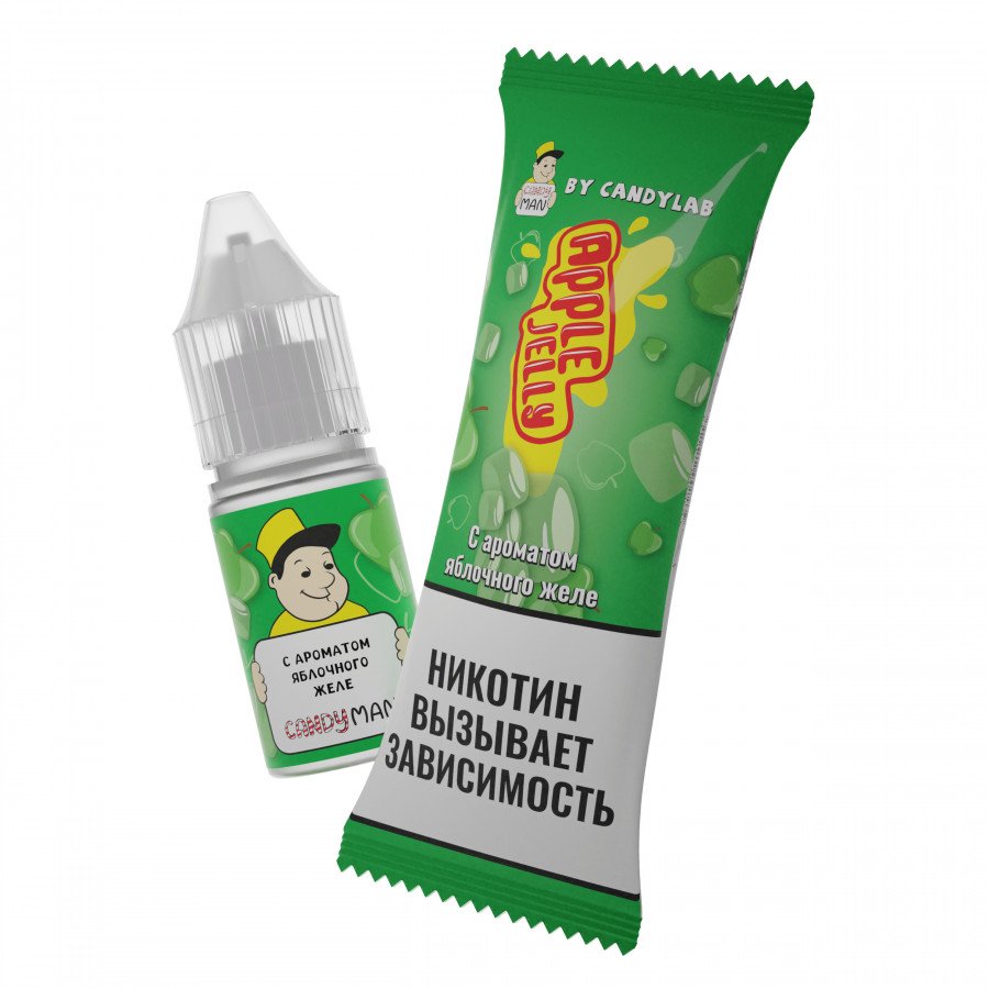 Фото и внешний вид — Жидкость CANDYMAN SALT - Apple Jelly (Яблочное желе) 10мл 15мг