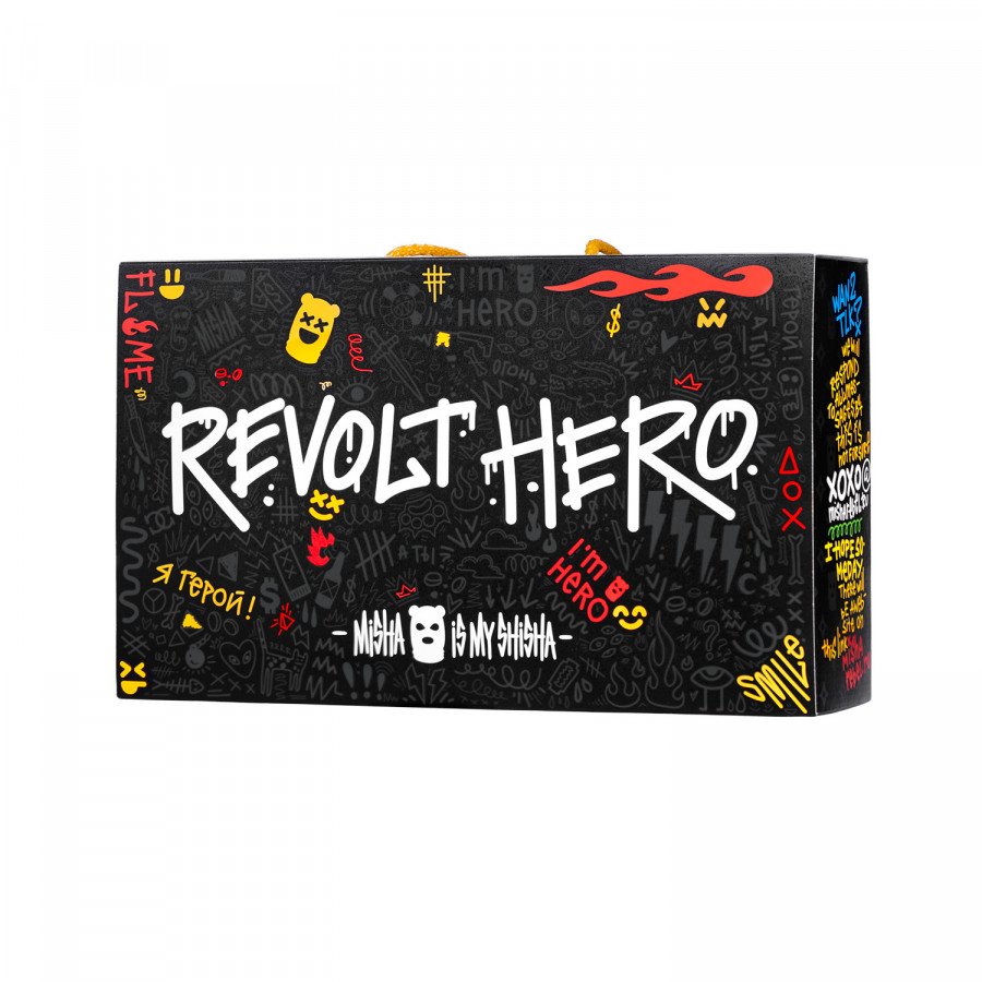 Фото и внешний вид — Кальян MISHA Revolt Hero - Flash (Черный Белый) Без колбы