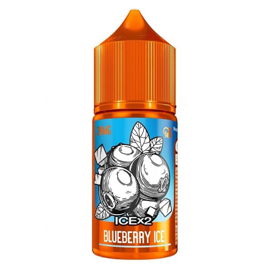 Фото и внешний вид — Жидкость RELL ORANGE SALT - Blueberry Ice X2 (Ледяная черника) 30мл 20мг
