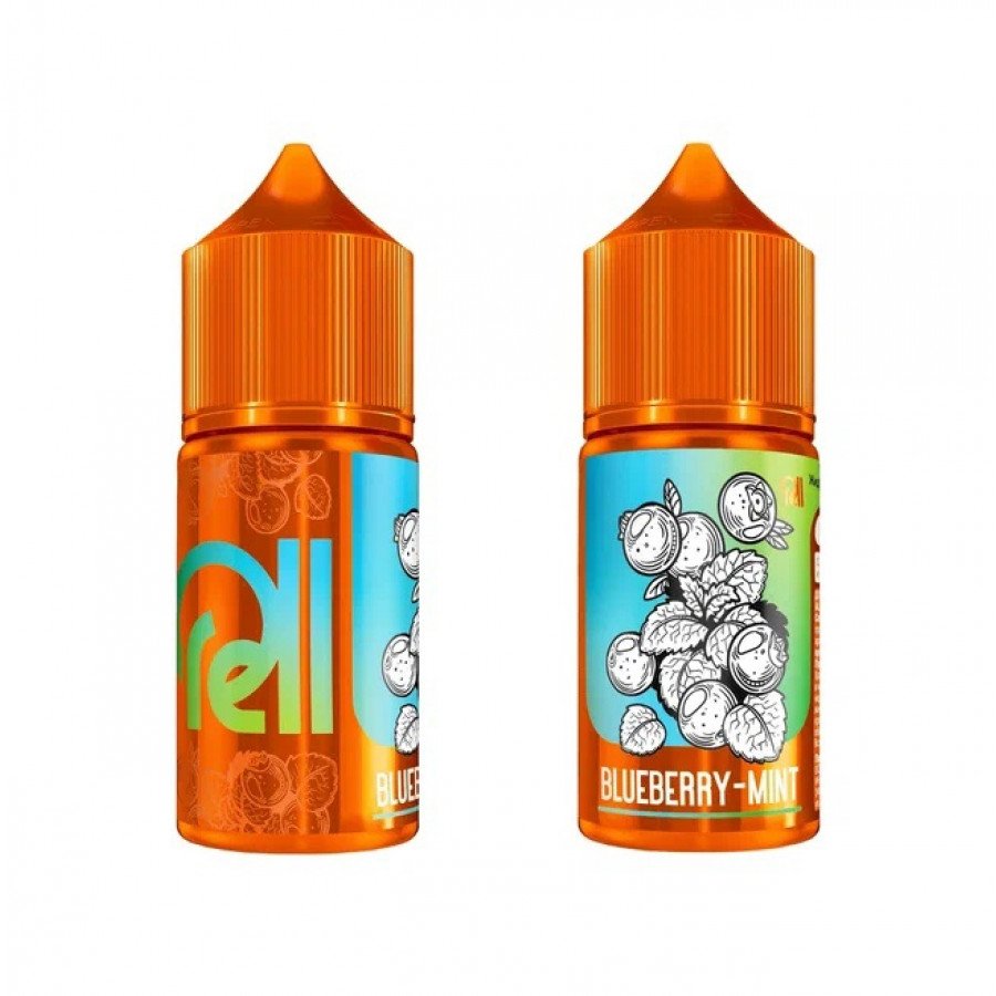 Фото и внешний вид — Жидкость RELL ORANGE SALT - Blueberry Mint (Черника с мятой) 30мл 20мг