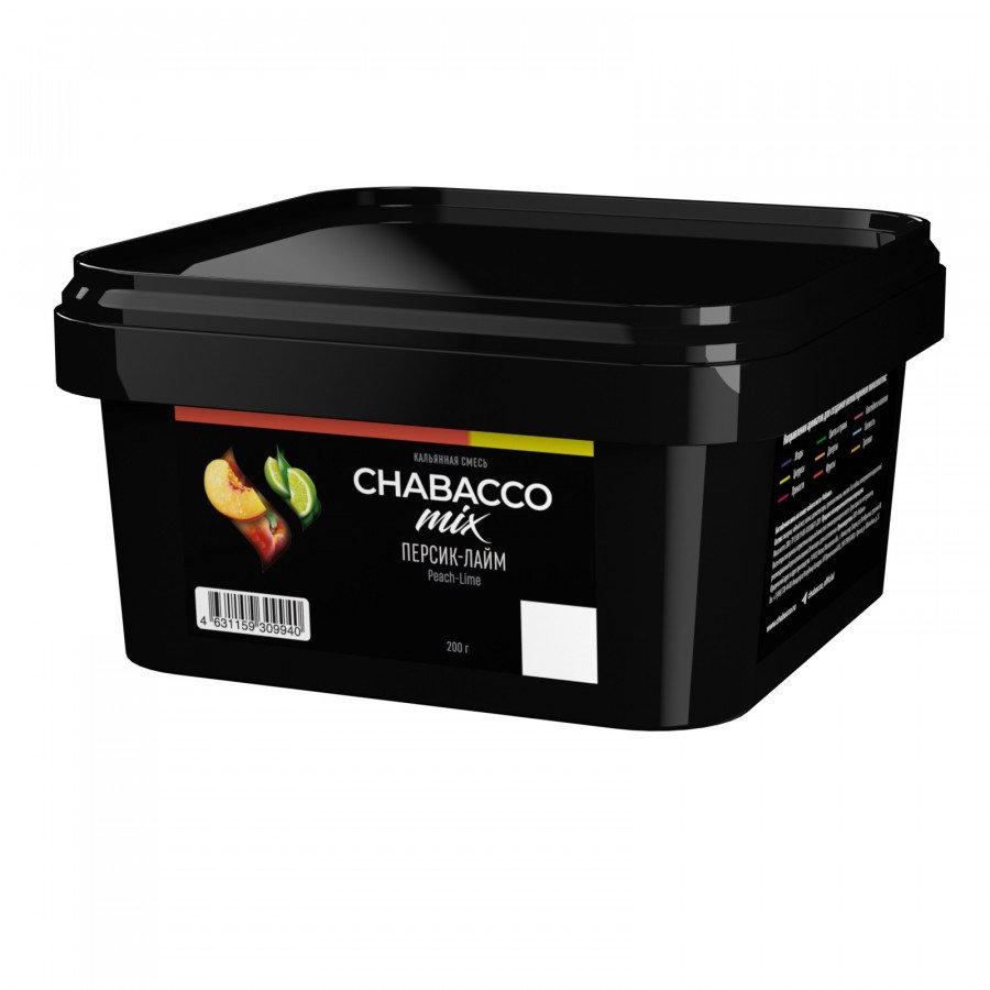 Фото и внешний вид — Смесь для кальяна Chabacco 200г medium - Peach Lime (Персик лайм)