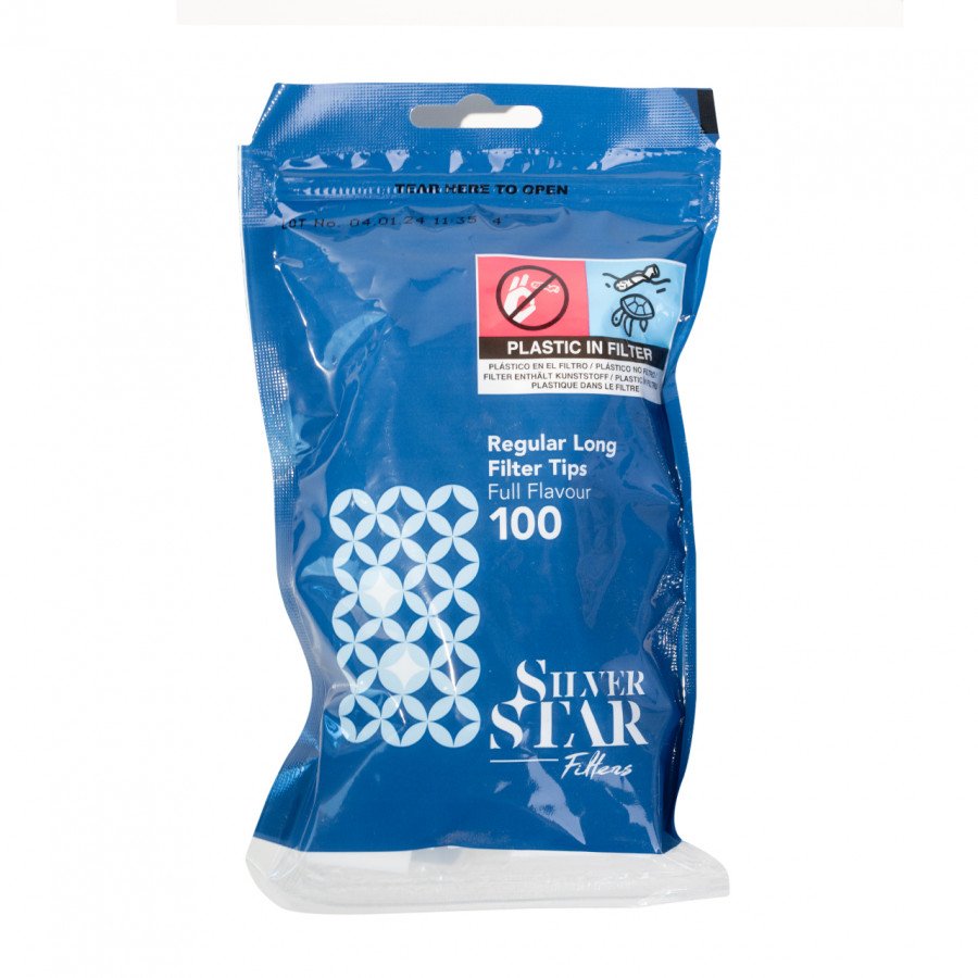 Фото и внешний вид — Фильтры сигаретные Silver Star Long 8/22мм (100шт)