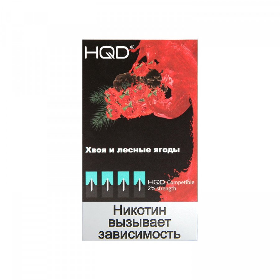 Фото и внешний вид — Картридж HQD Мята хвоя и лесные ягоды 4шт