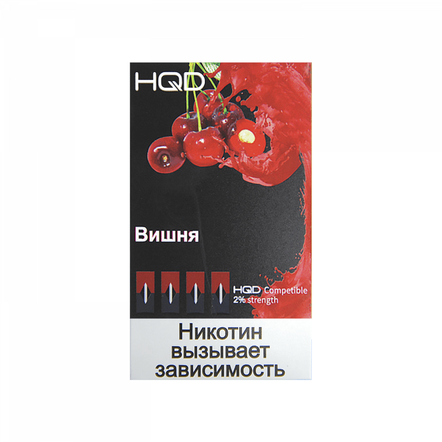 Фото и внешний вид — Картридж HQD Вишня 4шт