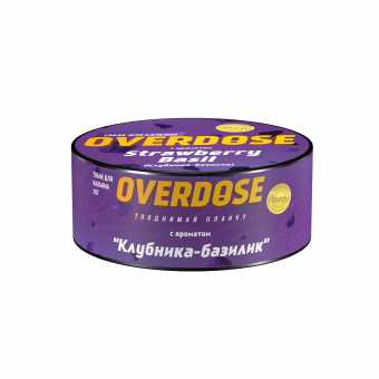 Табак для кальяна OVERDOSE 25г - Strawberry Basil (Клубника базилик)