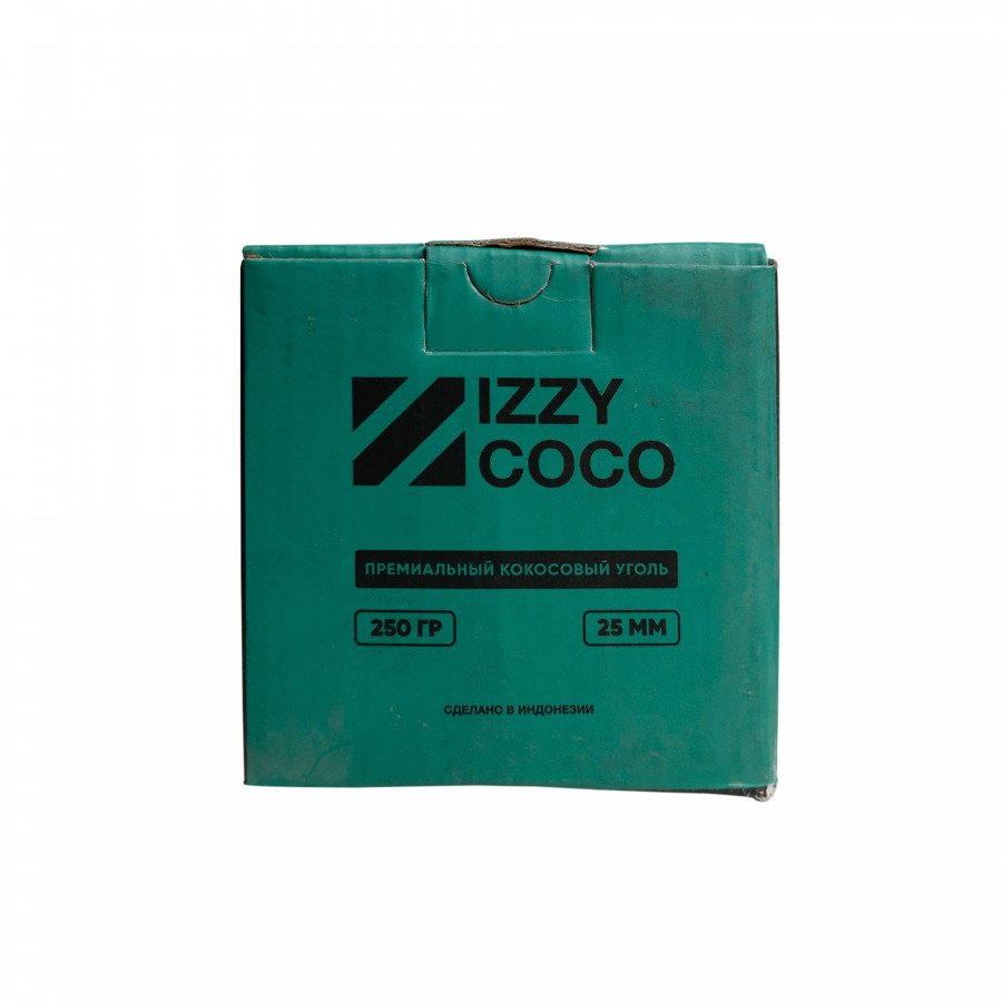 Фото и внешний вид — Уголь IZZY COCO Брикет (25мм 18шт)