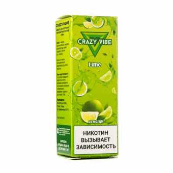 Жидкость CRAZY VIBE SALT - Lime (Лайм) 10мл 20мг