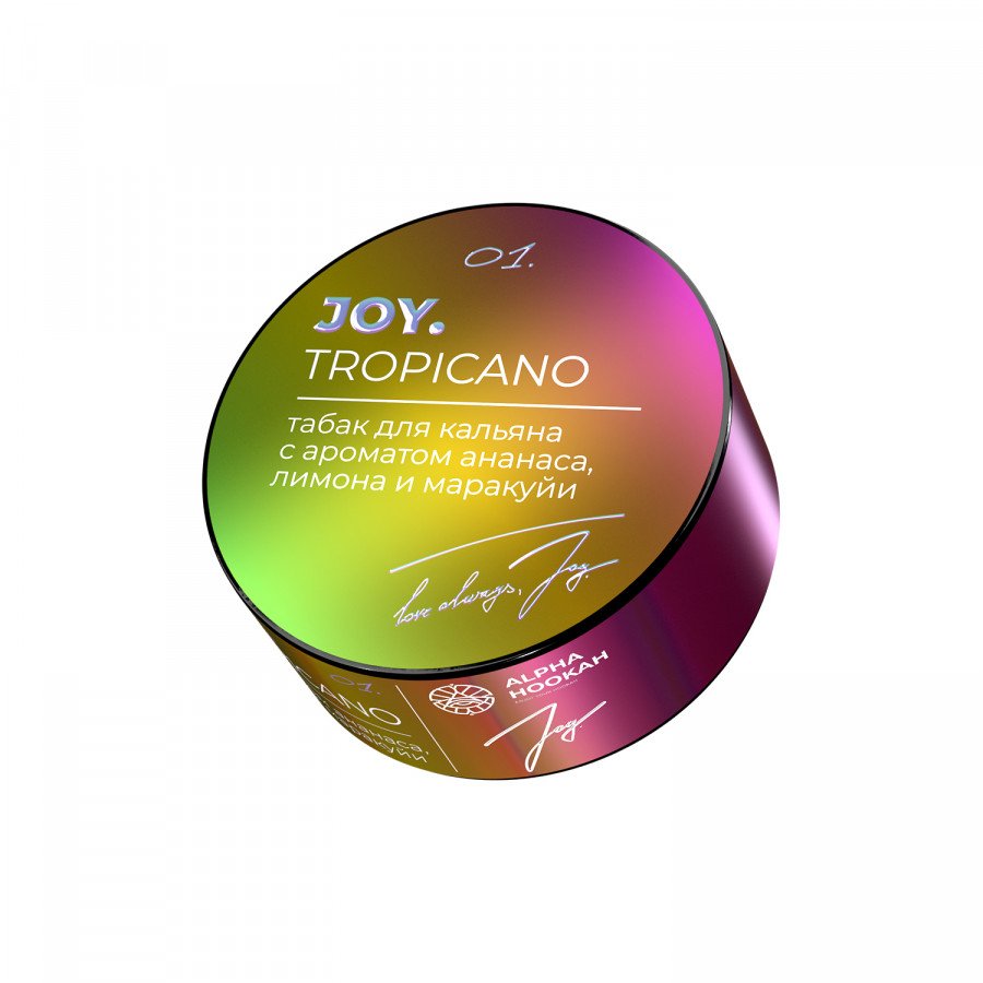 Фото и внешний вид — Табак для кальяна JOY 25г - Tropicano (Ананас Маракуйя)