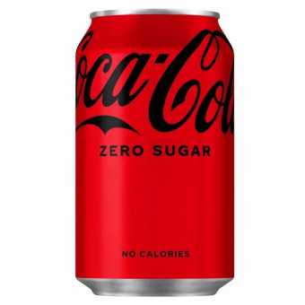 Кока Кола Зеро тонкая банка 330мл